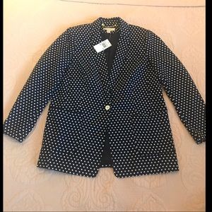 NWT Michael Kors Polka Dot Jacket Size 14